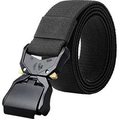 Duke Mens plus d555 tactical stretch webbing belt black