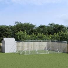 vidaXL 6 2.5 m Outdoor Dog Kennel Dog House Roof Dog Cage