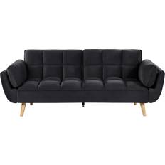 Beliani Furniture Beliani Velvet Bed Sofa 3 Seater