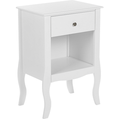 Beliani Lane White Table de chevet 34x48cm