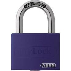 ABUS Padlocks ABUS Zylindervorhangschloss t65al/40 lila gl.schlosskörper-b.43mm alu.gl.