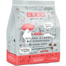 Grau Sparpaket Geflügel & Lachs + Superfoods Katze 2 2 Katzentroc...