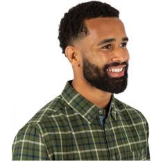 Trespass Men Shirts Trespass Mens Withnell Checked Cotton Shirt Green