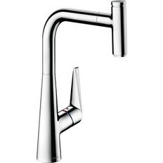 Hansgrohe Køkkenarmaturer på tilbud Hansgrohe Køkkenarmatur Talis M51 300 L-tud Krom Udtræk
