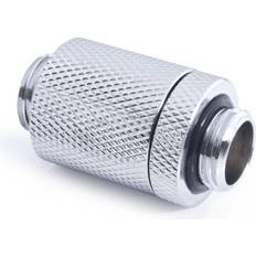 AlphaCool ES D-Plug 25.5mm G1/4 AG to G1/4 AG Chrome