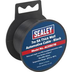 Black Electrical Cables Sealey AC0507B Automotive Cable 5A 7mtr Black