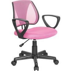 Rose Chaises hjh OFFICE Kiddy CD Pivotante Pour Des Enfants Pink Rose Chaise de bureau