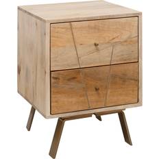 Nachttische Wohnling SIKAR 40x56x40cm Mango Massivholz Nachttisch