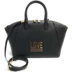 Moschino Svarta Axelremsväskor Moschino Love Tote Bags Love Lettering black Tote Bags for ladies