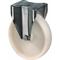 Möbelrollen BS Rollen Transp.geräte-Bockrolle,Rad Ø 150mm, H110.A90, 200kg, edelstahl
