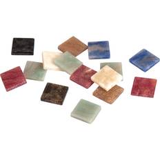 Ambachten Rayher hobby Mozaiek steentjes diverse kleuren 1200x stuks 1 x 1 cm formaat hobby