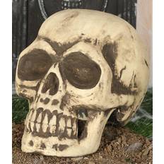 Ensfarvet Oppustelige dekorationer Horror-Shop Totenkopf 32cm Tolle Halloween Dekoration