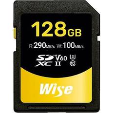 Tarjetas de Memoria & Memorias USB Wise SDXC UDH-II V60 128GB R 290MBs W 100MBs WI-SD-S128 Extended