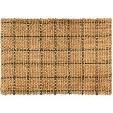Dixie Freja Dörrmatta Jute Rutig Brun, Grå, Natur cm