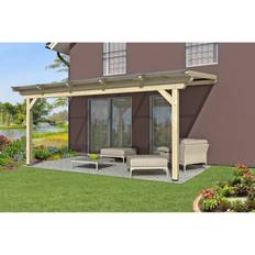 Gartenhäuser Skanholz SKAN HOLZ Terrassenüberdachung Ancona (Gebäudefläche )