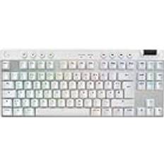 Logitech Tenkeyless (TKL) Tastiere Logitech PRO X TKL Tastiera RF Senza Fili + Bluetooth QWERTZ Tedesco Bianco