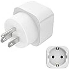 Hama Reseadapter för USA europeisk till en 3-stifts adapter för USA Kanada Karibien Japan Färg Vit