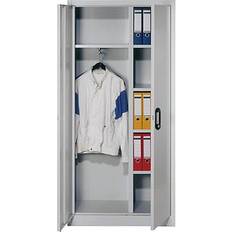 Grigio Illuminazioni per panca Garderobenschrank M.Hut-BD H1950xB930xT400 mm Lichtgrau 2 Abt. Illuminazione per panca