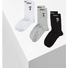 Karl Lagerfeld Ikonik 2.0 Strumpor Set Med 3 - Svart/Vit/Grå