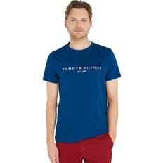 Tommy Hilfiger Mens Logo T-Shirt Deep Indigo Blue