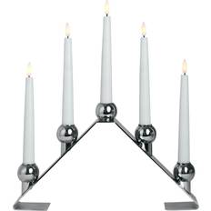 LED-belysning Adventsljusstakar Watt & Veke Luna Chrome Adventsljusstake 33cm