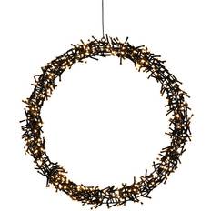 Sort Julelamper Konstsmide Krans metal Julelampe
