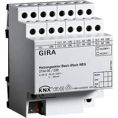 Gira 211400 knx heizungsaktor basic 6-fach