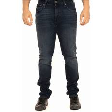 Superdry Herr Jeans Superdry Jeans Med Smal Passform Ekologisk Bomull - Marinblå