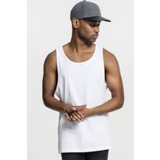 Urban Classics Herr Linnen Urban Classics herrtröja stor tank top sport tröja, vit