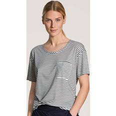 Calida Nature T-Shirt Dark Lapis Stripe Komposterbar