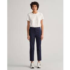 Gant Women Pants Gant Women Slim Cigarette Slacks Blue