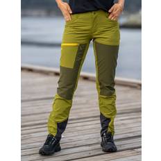Bergans Women's Cecilie Mountain Softshell Pants, XL, Trail Green/Dark Olive Green