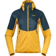 Bergans senja Bergans Women's Senja Midlayer Hood Jacket, XS, Light Golden Yellow/Orion Blue