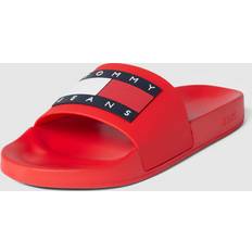 Rood Slippers Tommy Jeans Pantoletten Pool Slide Ess EM0EM01191 Rot