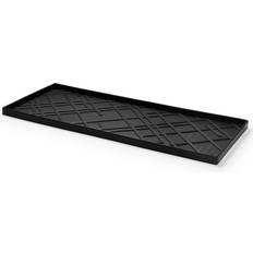 Flat Woven Entrance Mats Tica Copenhagen Lines Black 38x88cm