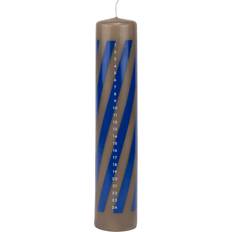 Velas de Adviento Mette Ditmer Calendario Twentyfour 25 cm Cobalt Vela de Adviento