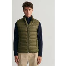 Gant Vests Gant Mens Light Down Gilet Green