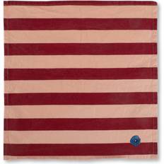 Byon Leya stripe Stofserviet Pink, Rød (45x45cm)