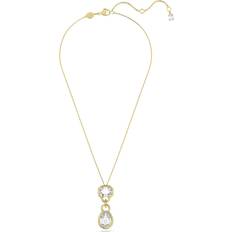 Rhodium Earrings Swarovski Women's Dextera Gold Tone Pendant