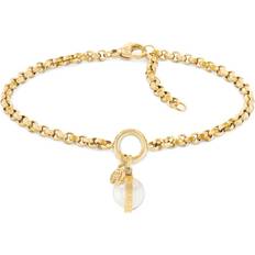 Tommy Hilfiger Hanging Bracelet - Gold/Pearl