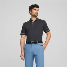 Puma Cloudspun Haystack Herre Poloshirt Black HeatherHigh Rise Heather