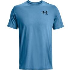 Under Armour Men's Sportstyle Left Chest Short Sleeve Shirt - Cosmic Blue/Black