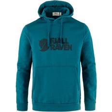 Fjällräven logo hoodie m Fjällräven Logo Hættetrøje, Deep Sea