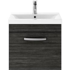 Wood Vanity Units for Single Basins Nuie Athena 500 Hung