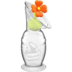 Haakaa Borstkolven Haakaa Borstkolf met zuigvoet 100ml incl. bloemdop in orange Transparent