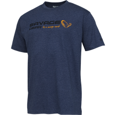 Savage Gear Signature Logo T-shirt - Blue Melange