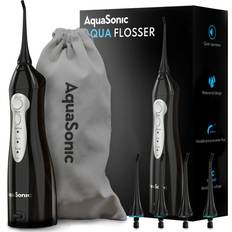 Sonic Irrigators AquaSonic Aqua Flosser Professional Rechargeable Water Flosser with 5 Tips