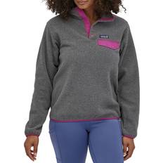 Patagonia synchilla snap t Patagonia Synchilla Snap-T Pullover - Nickel/Amaranth Pink