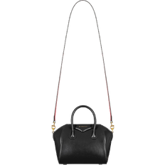 Bags Givenchy Antigona Toy Bag In Box Leather - Black/Red