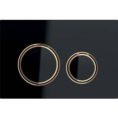 Red Flush Buttons Geberit Flush Plate Matt Black Sigma21 Black Trigger Plate